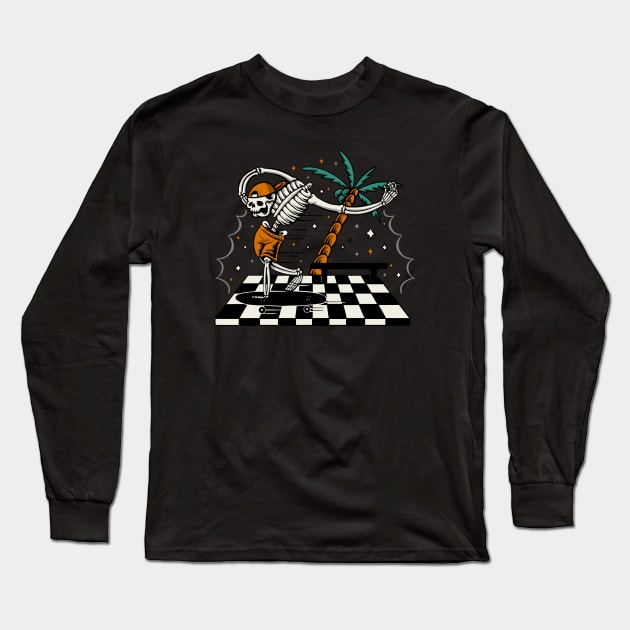 Skateboarder Long Sleeve T-Shirt by quilimo